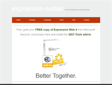 Tablet Screenshot of expressionextras.com